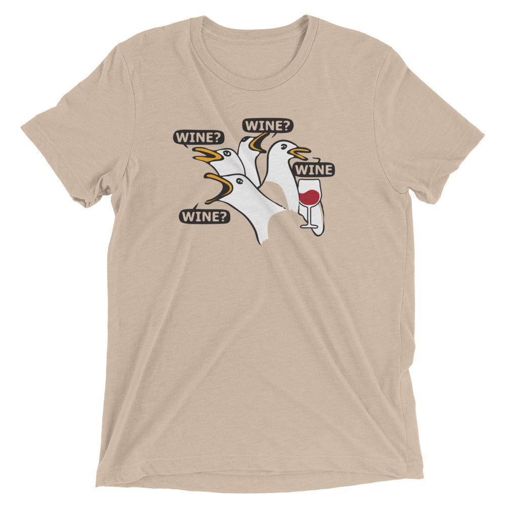 Wine Wine Wine Wine Men's Tri-Blend Tee Hoodie, Sweatshirt | CoreVibeTees.com (Image 4)