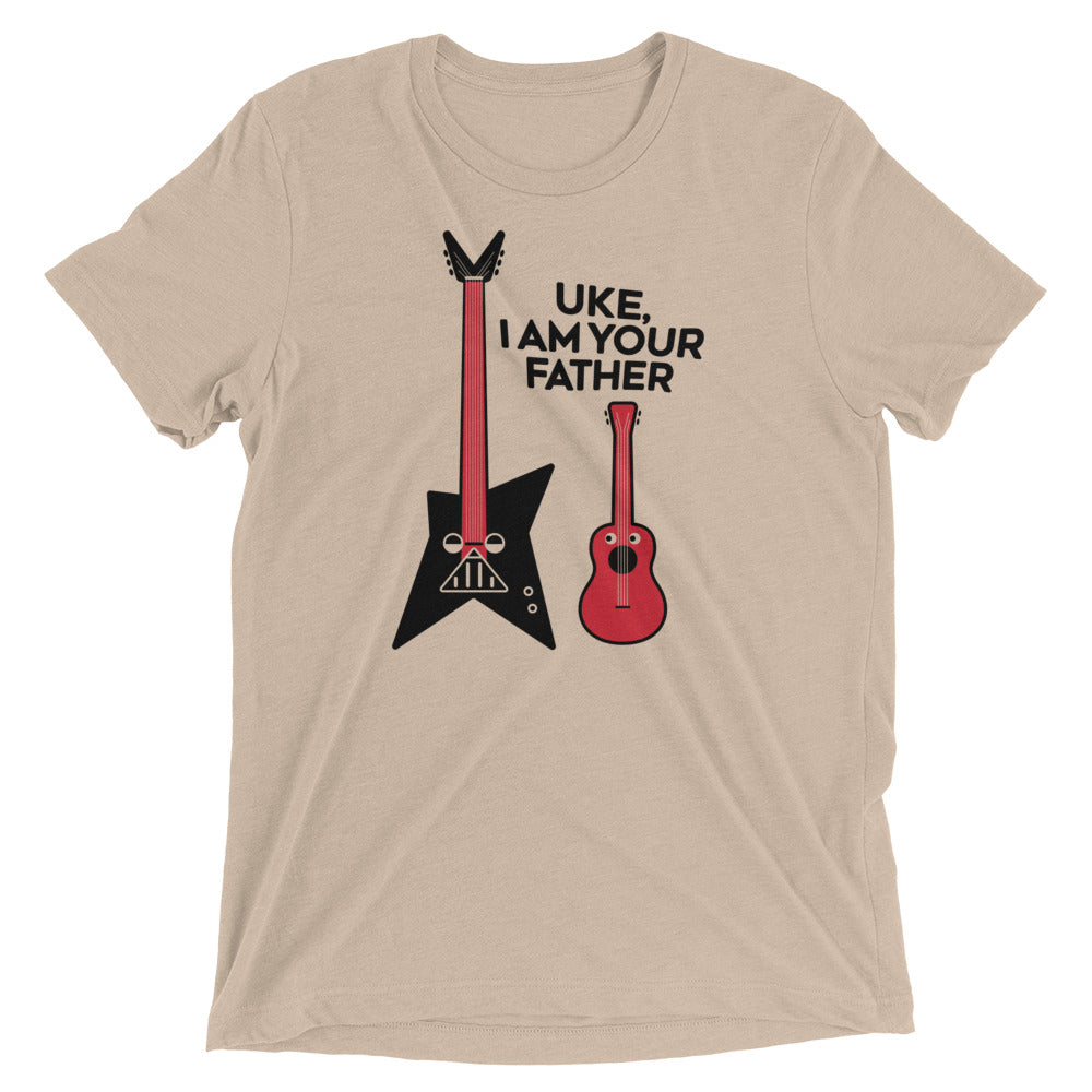 Uke, I Am Your Father Men's Tri-Blend Tee Hoodie, Sweatshirt | CoreVibeTees.com (Image 4)