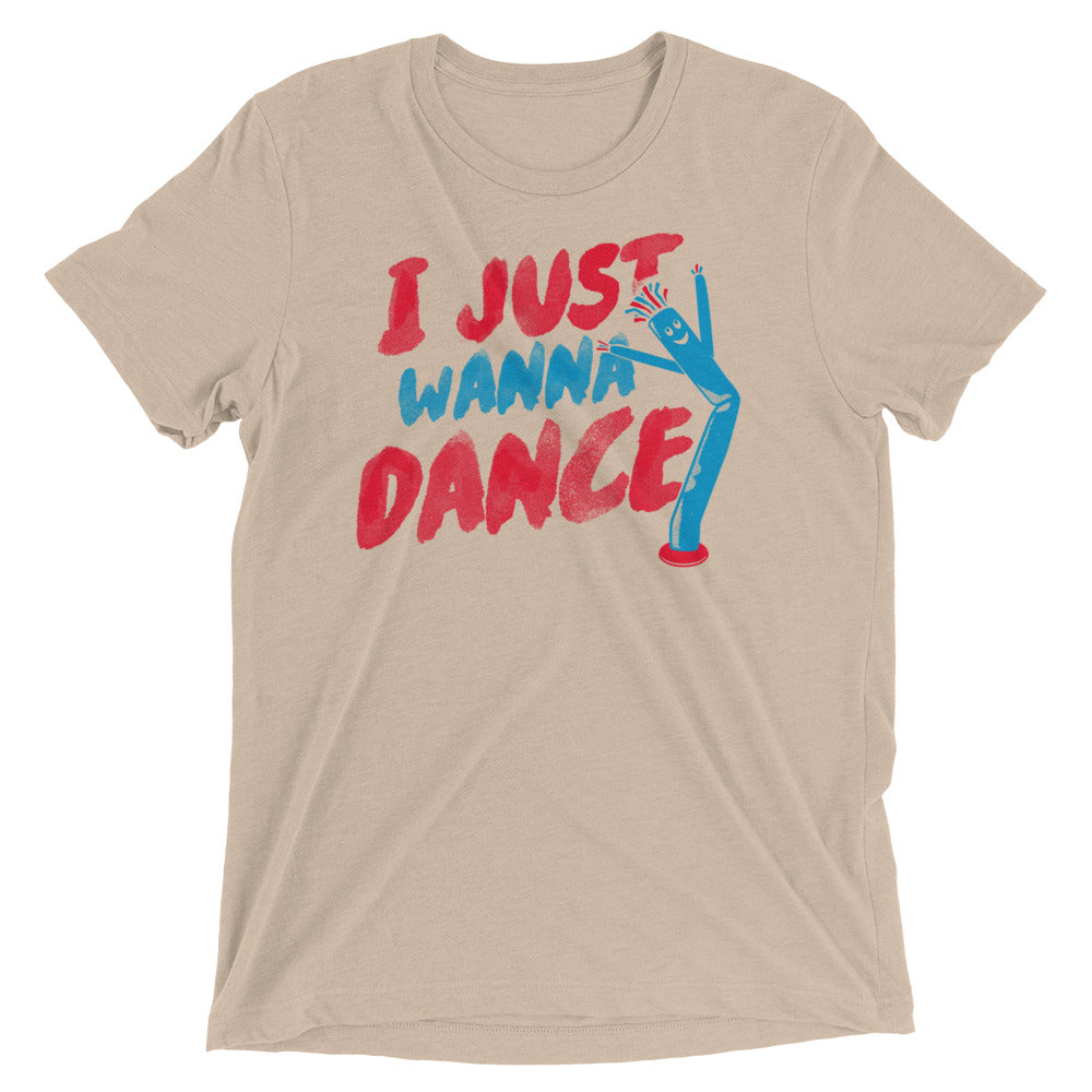 I Just Wanna Dance Men's Tri-Blend Tee Hoodie, Sweatshirt | CoreVibeTees.com (Image 4)