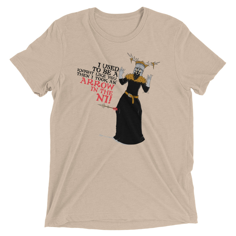 An Arrow In The Ni Men's Tri-Blend Tee Hoodie, Sweatshirt | CoreVibeTees.com (Image 4)