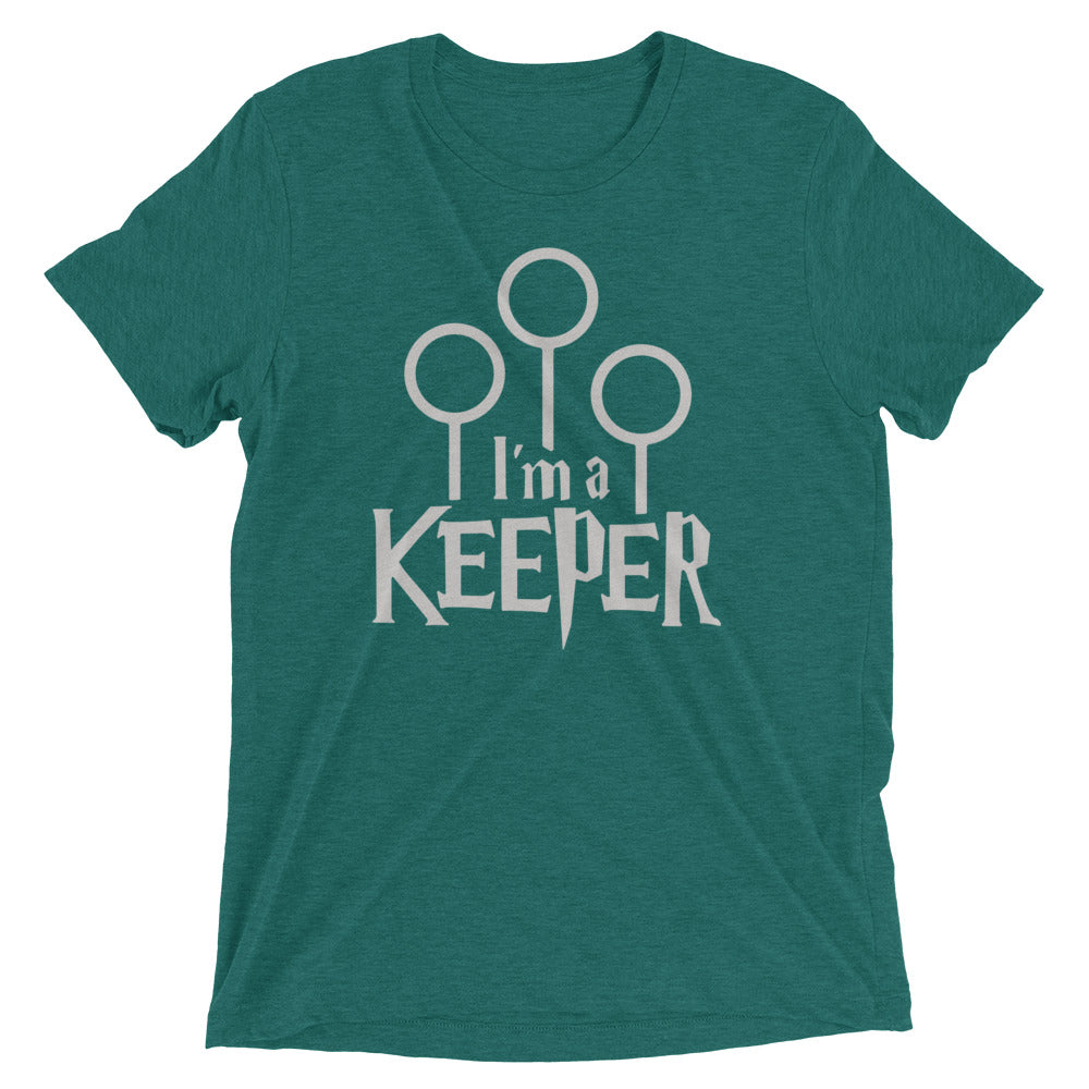 I'm A Keeper Men's Tri-Blend Tee Hoodie, Sweatshirt | CoreVibeTees.com (Image 4)