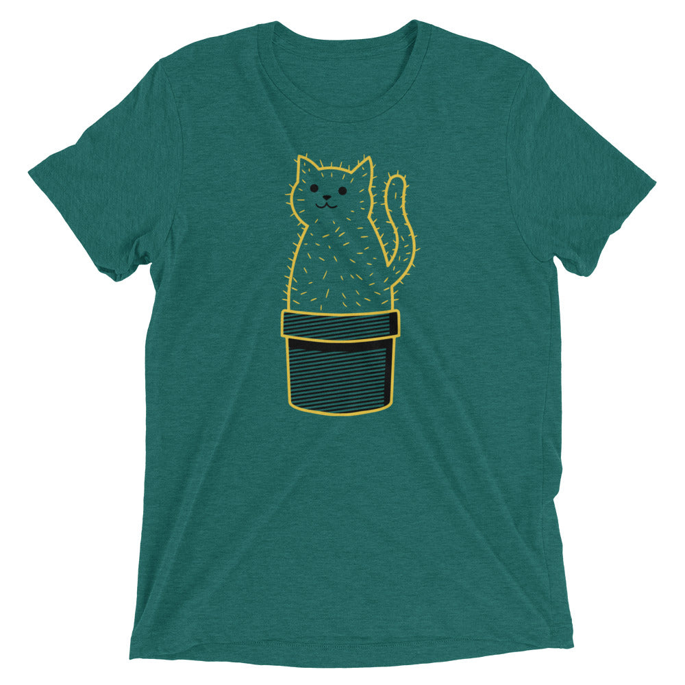 Catcus Men's Tri-Blend Tee Hoodie, Sweatshirt | CoreVibeTees.com (Image 1)