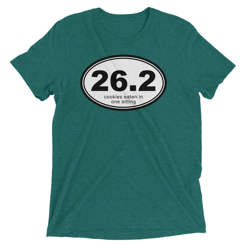 26.2 Cookies Eaten In One Sitting Men's Tri-Blend Tee Hoodie, Sweatshirt | CoreVibeTees.com (Image 1)