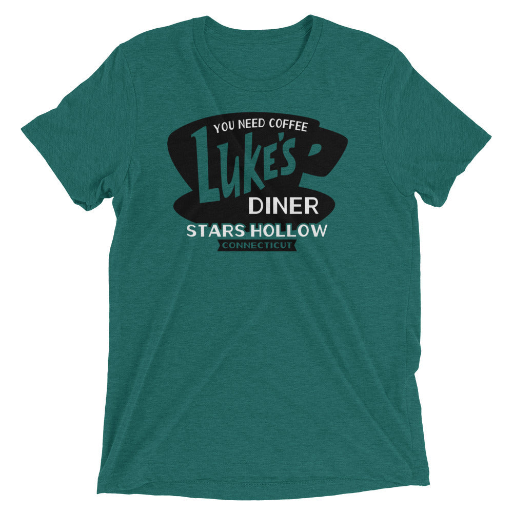 Luke's Diner Men's Tri-Blend Tee Hoodie, Sweatshirt | CoreVibeTees.com (Image 2)