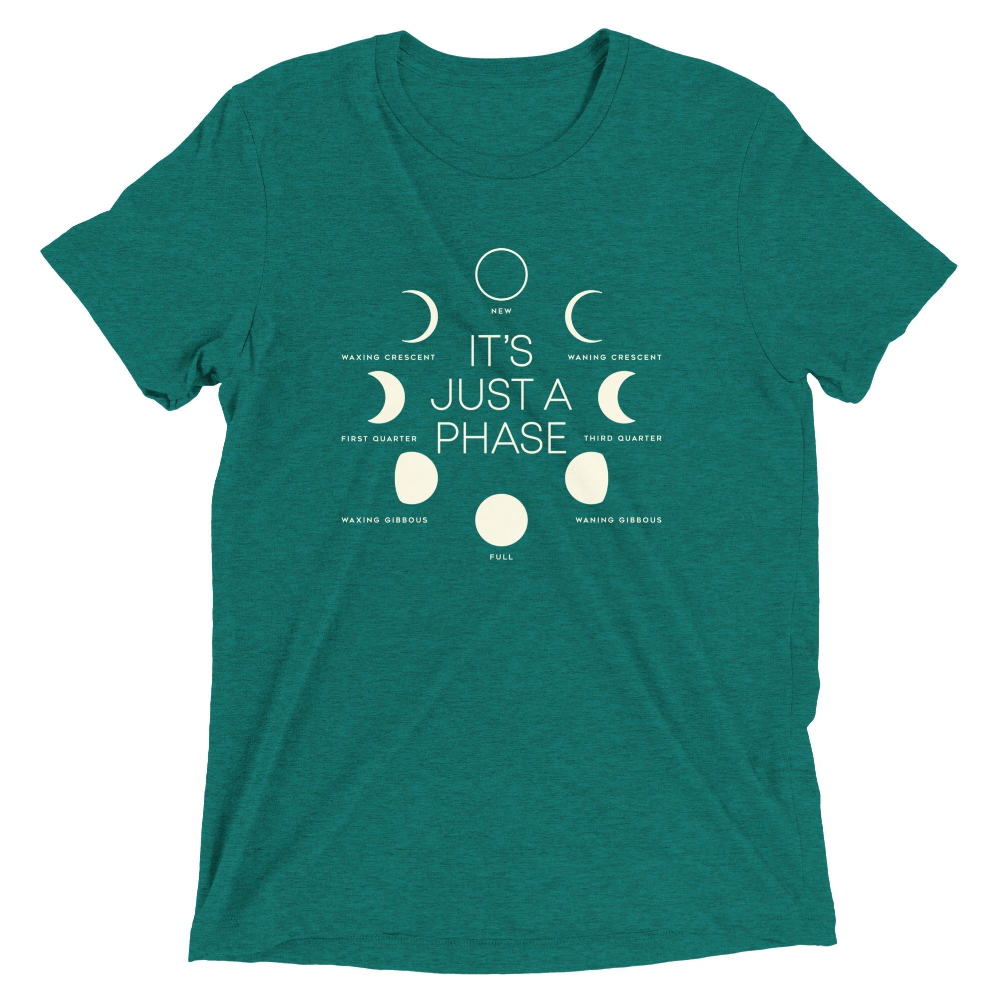 It's Just A Phase Men's Tri-Blend Tee Hoodie, Sweatshirt | CoreVibeTees.com (Image 5)