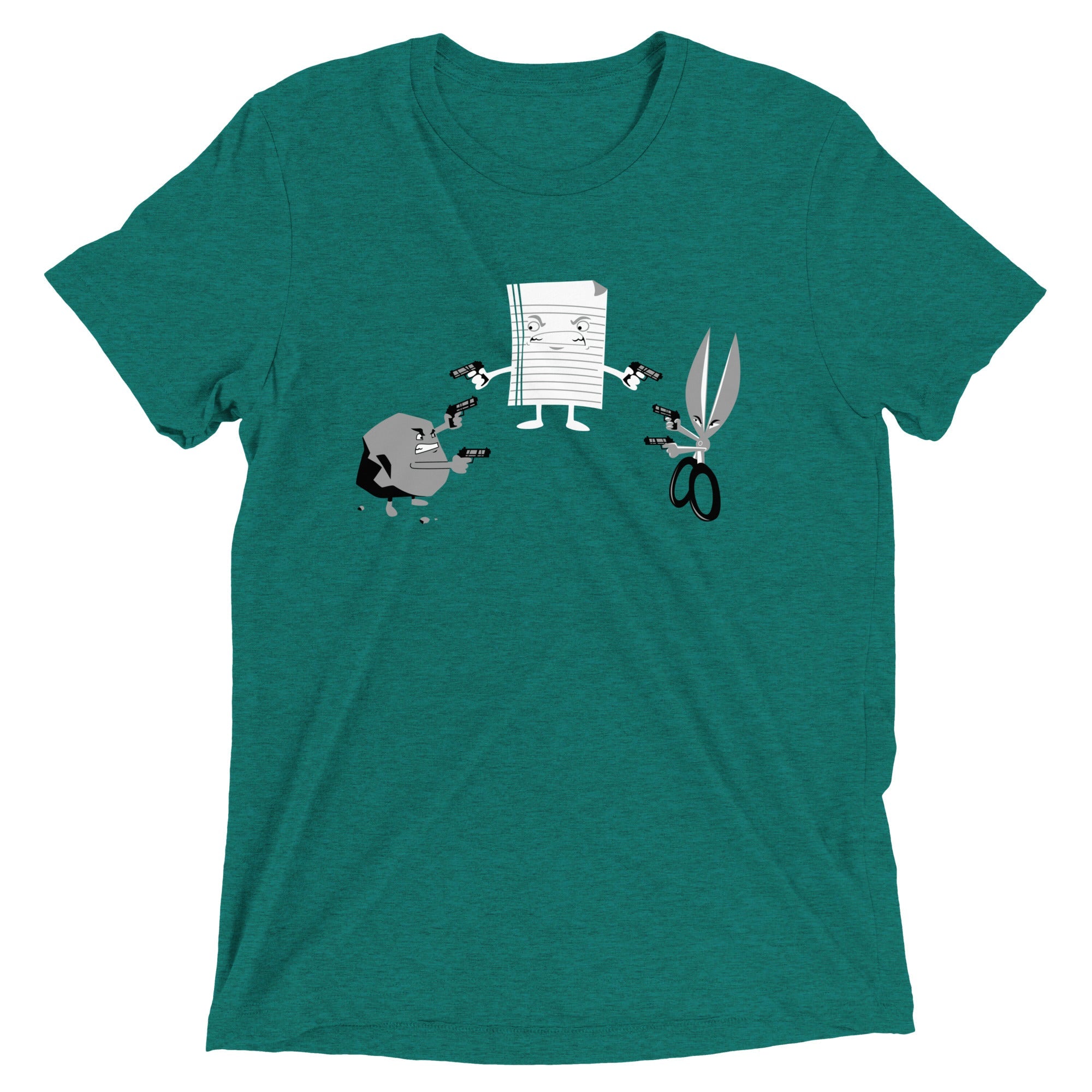 Standoff Men's Tri-Blend Tee Hoodie, Sweatshirt | CoreVibeTees.com (Image 3)