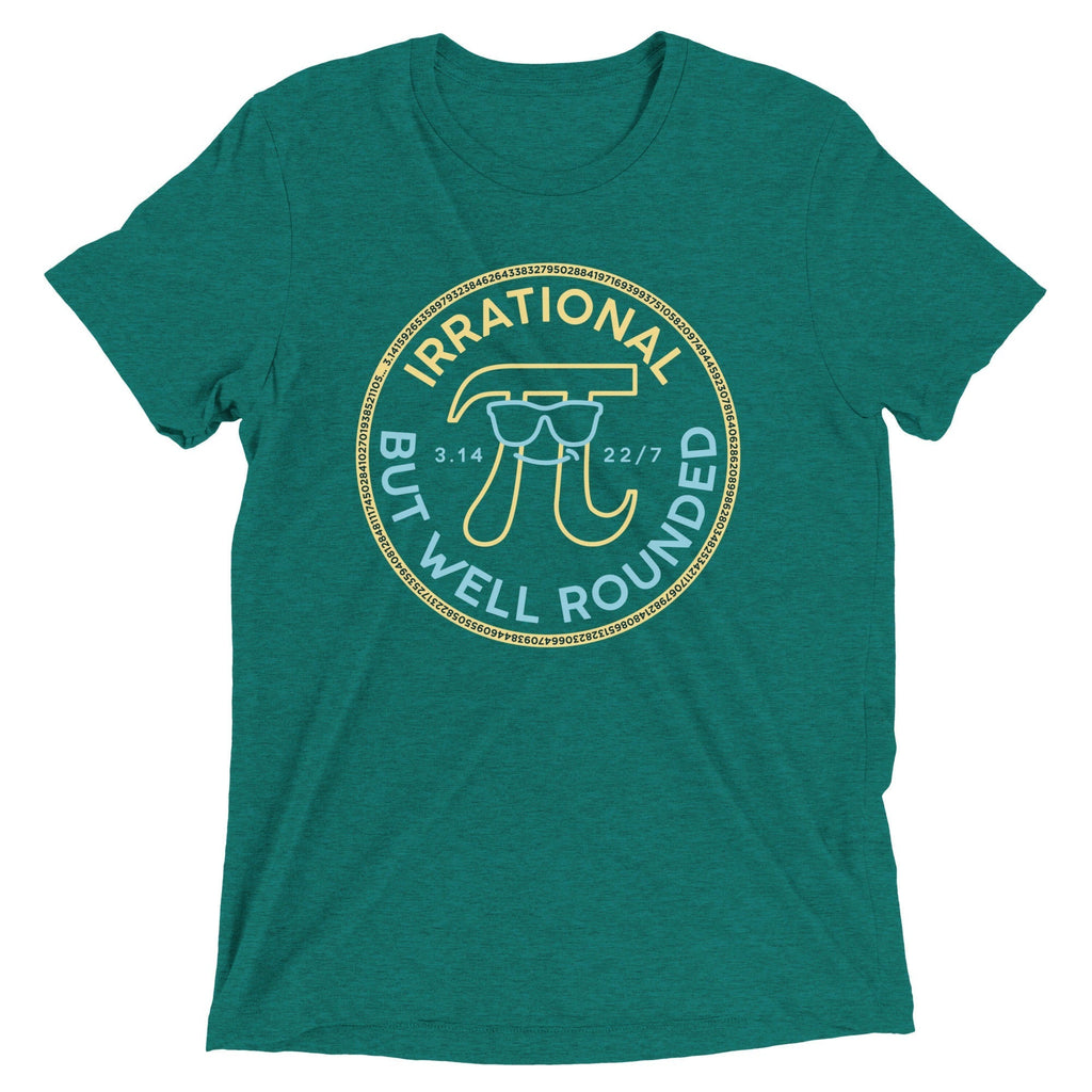 Irrational But Well Rounded Men's Tri-Blend Tee Hoodie, Sweatshirt | CoreVibeTees.com (Image 4)