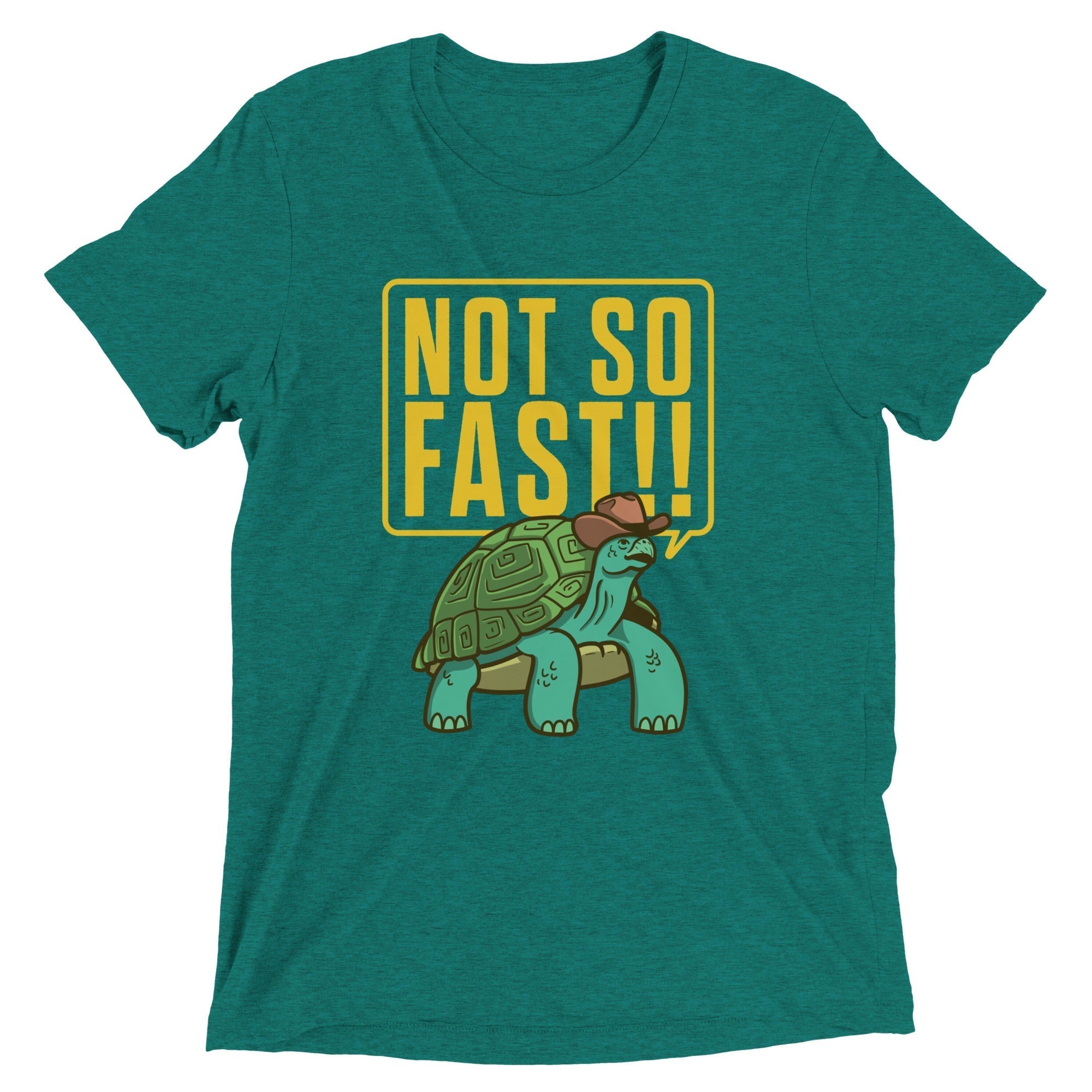 Not So Fast!! Men's Tri-Blend Tee Hoodie, Sweatshirt | CoreVibeTees.com (Image 3)