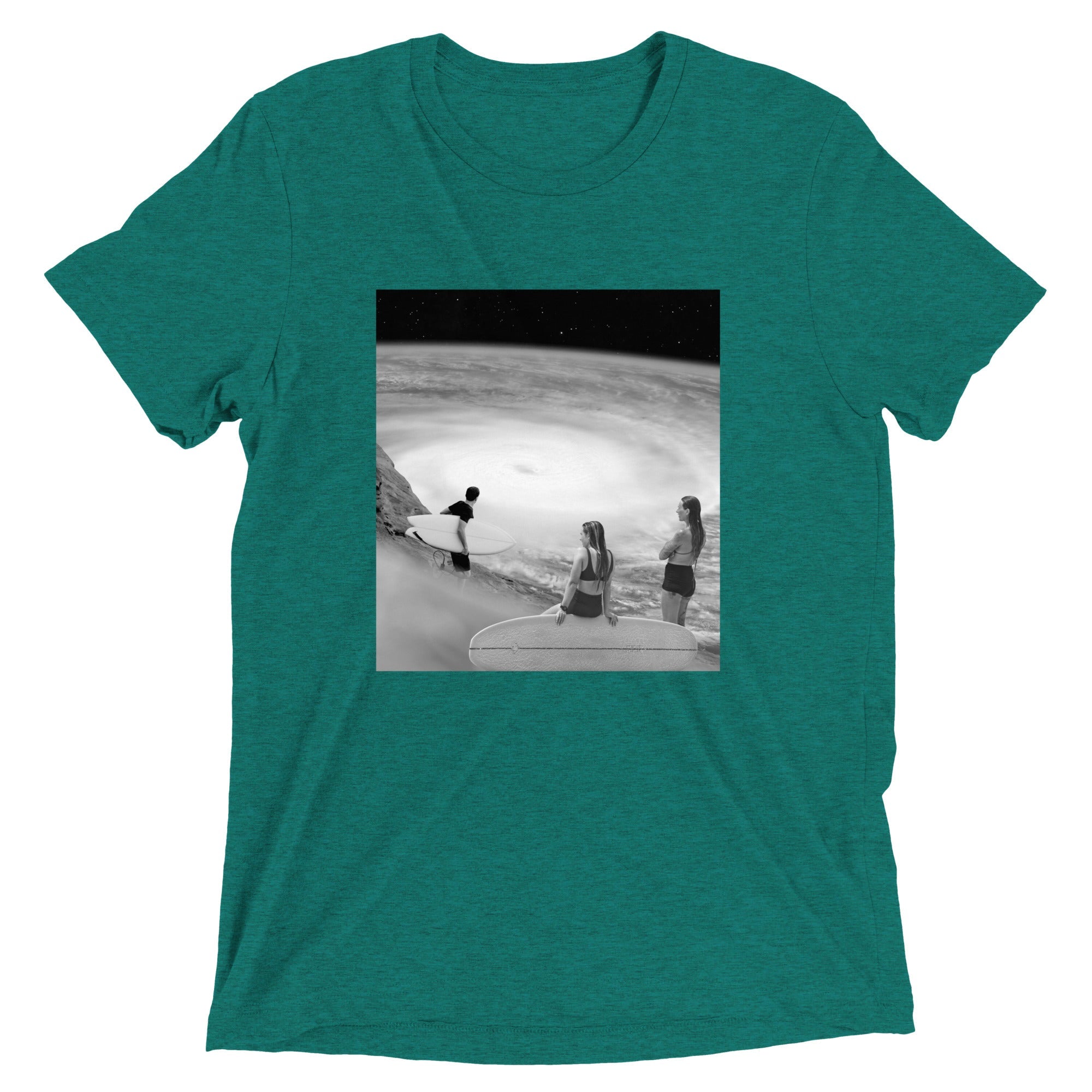 Surf's Up Men's Tri-Blend Tee Hoodie, Sweatshirt | CoreVibeTees.com (Image 2)