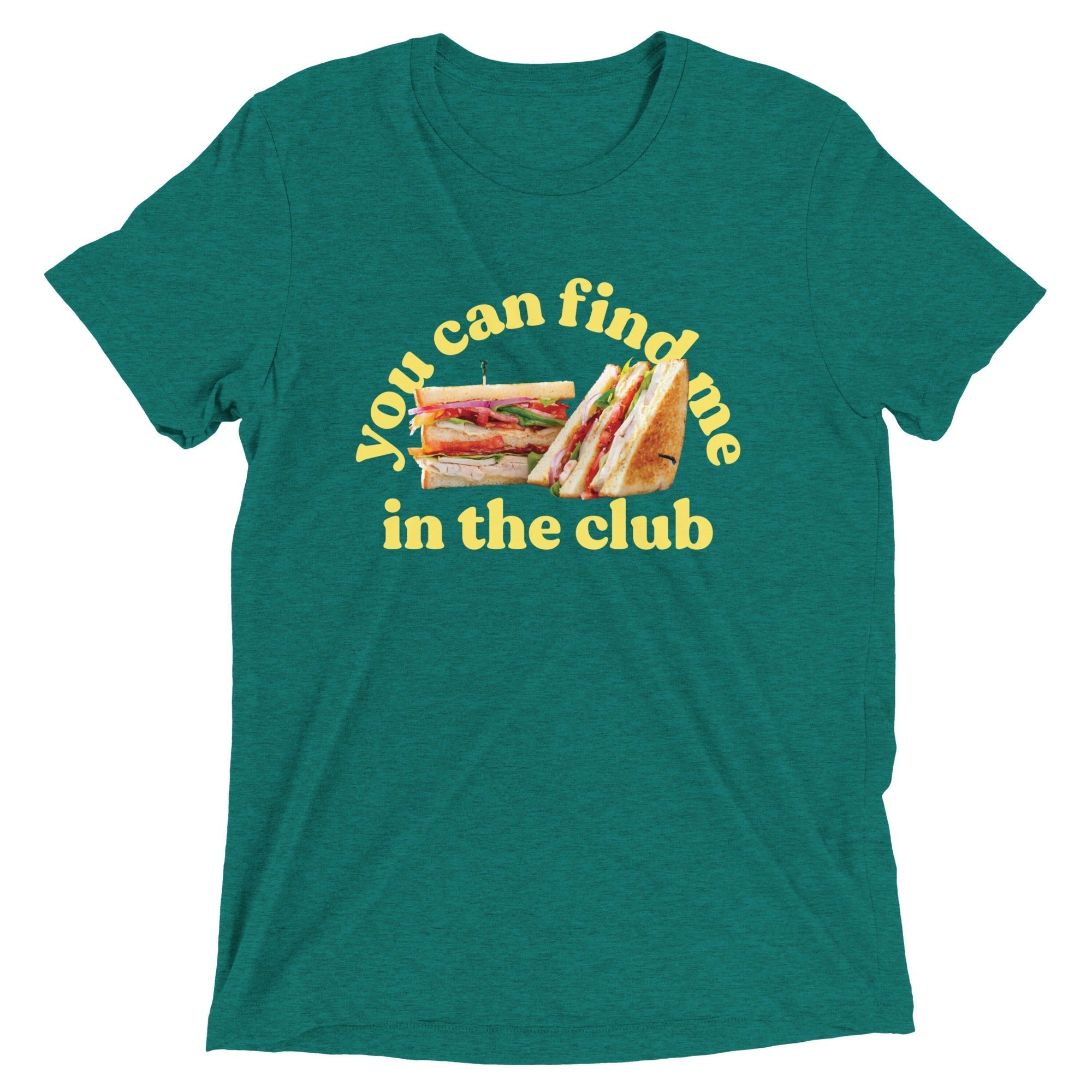 You Can Find Me In The Club Men's Tri-Blend Tee Hoodie, Sweatshirt | CoreVibeTees.com (Image 4)