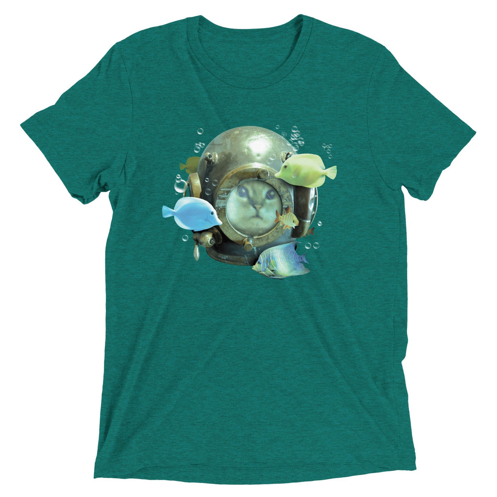 20,000 Purrrs Under The Sea Men's Tri-Blend Tee Hoodie, Sweatshirt | CoreVibeTees.com (Image 3)