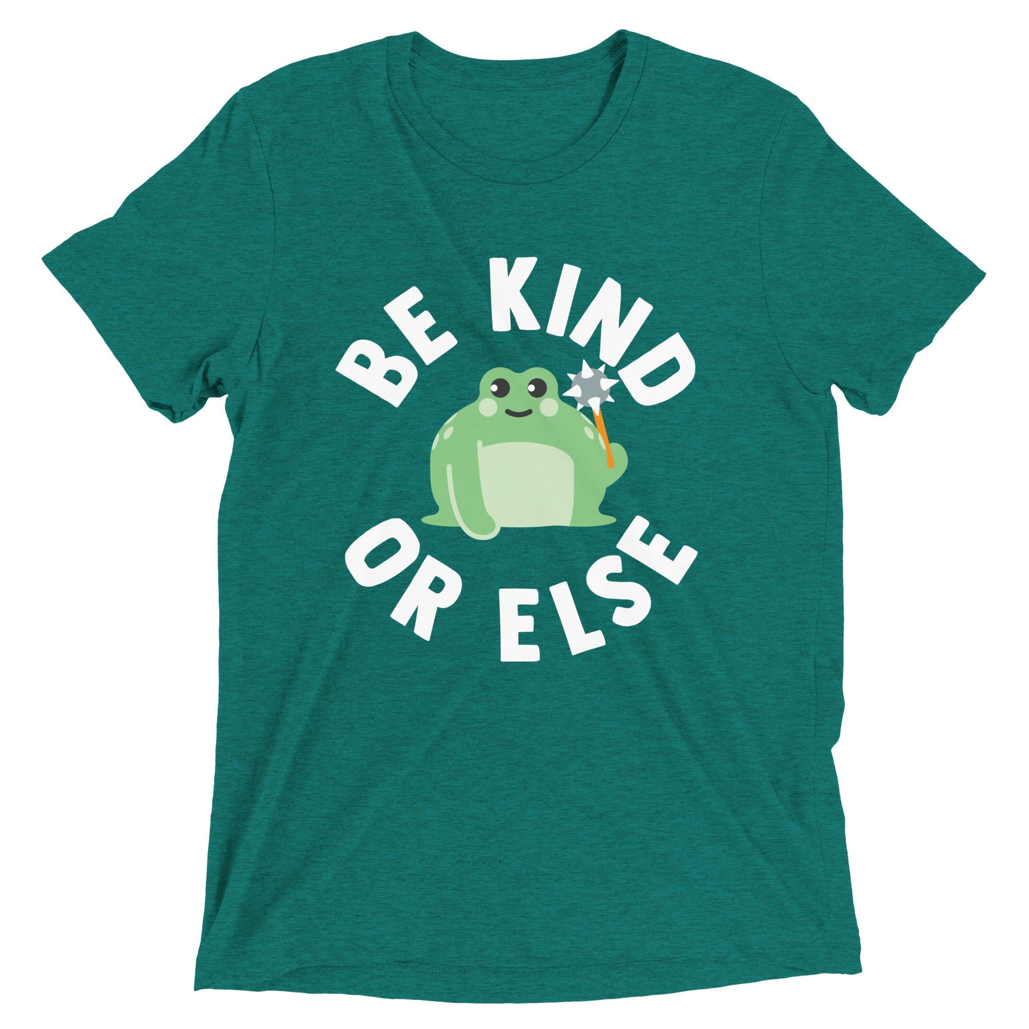 Be Kind Or Else Men's Tri-Blend Tee Hoodie, Sweatshirt | CoreVibeTees.com (Image 3)