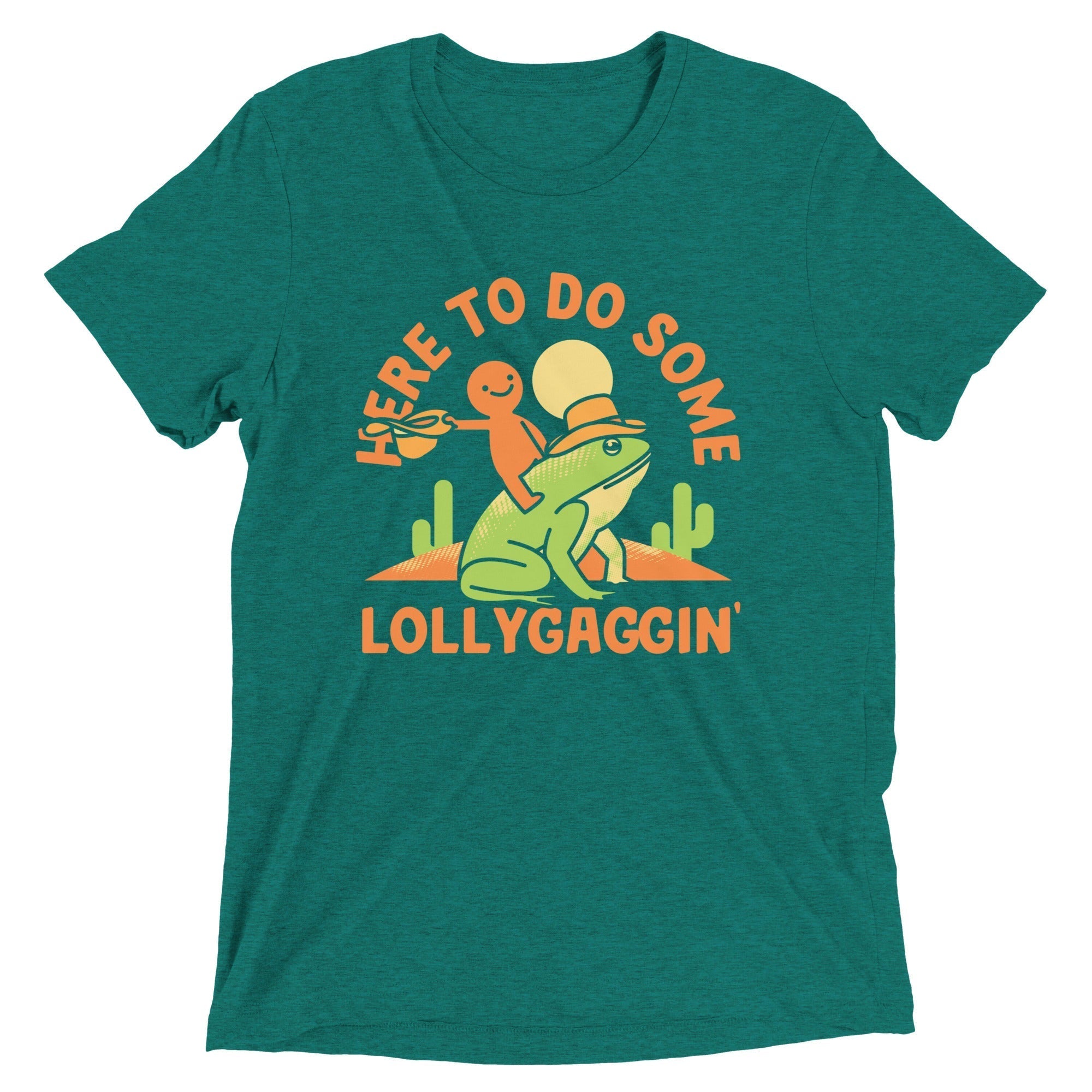 Here To Do Some Lollygaggin Men's Tri-Blend Tee Hoodie, Sweatshirt | CoreVibeTees.com (Image 3)