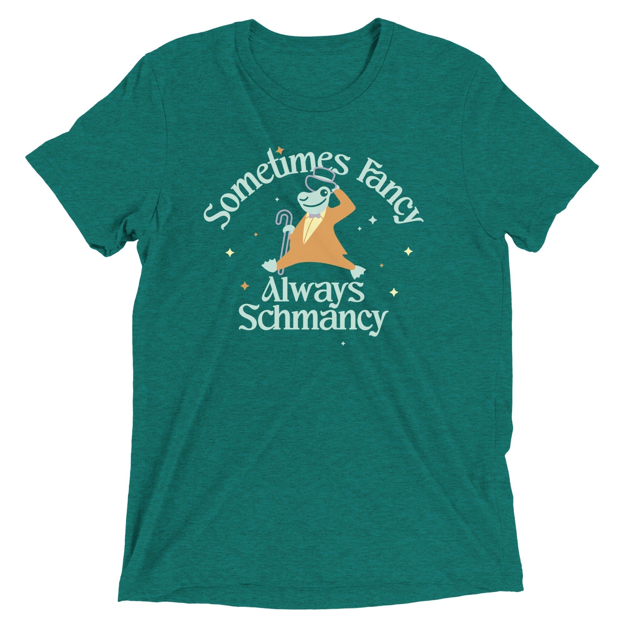 Sometimes Fancy Always Schmancy Men's Tri-Blend Tee Hoodie, Sweatshirt | CoreVibeTees.com (Image 4)