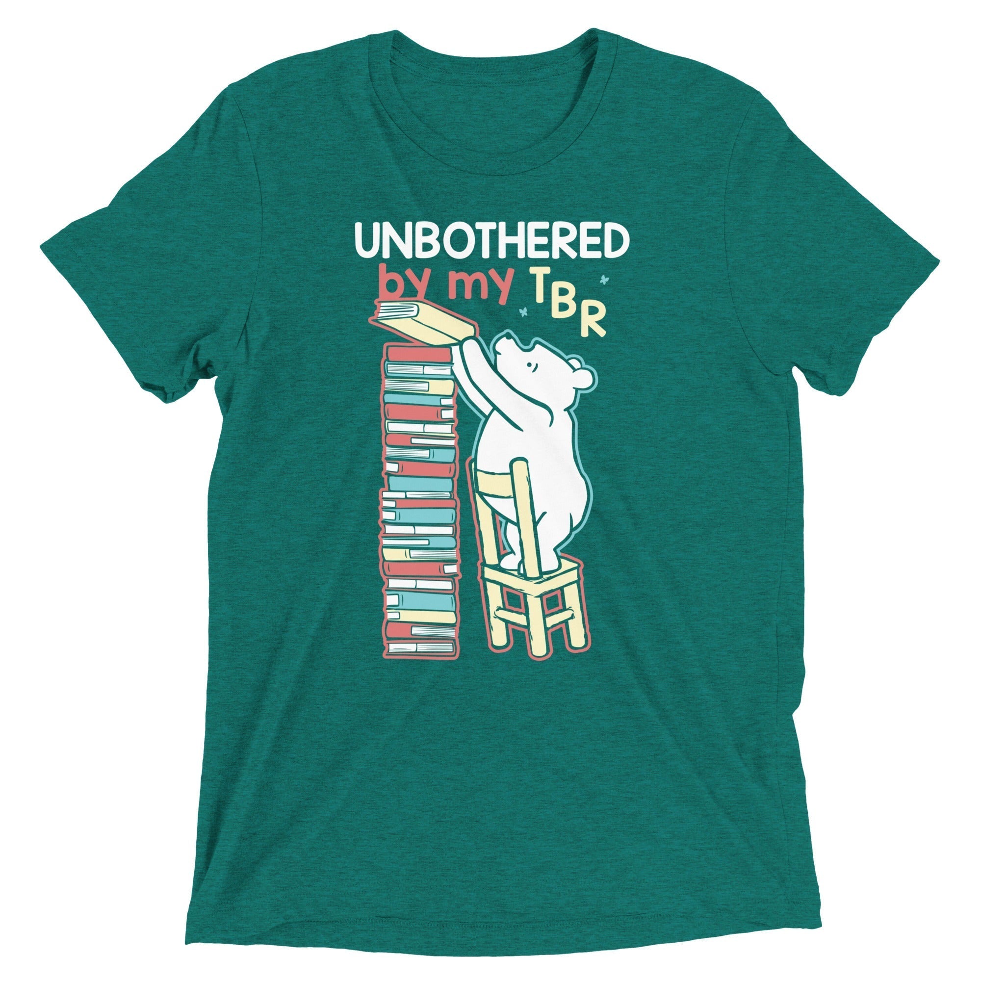 Unbothered By My TBR Men's Tri-Blend Tee Hoodie, Sweatshirt | CoreVibeTees.com (Image 4)