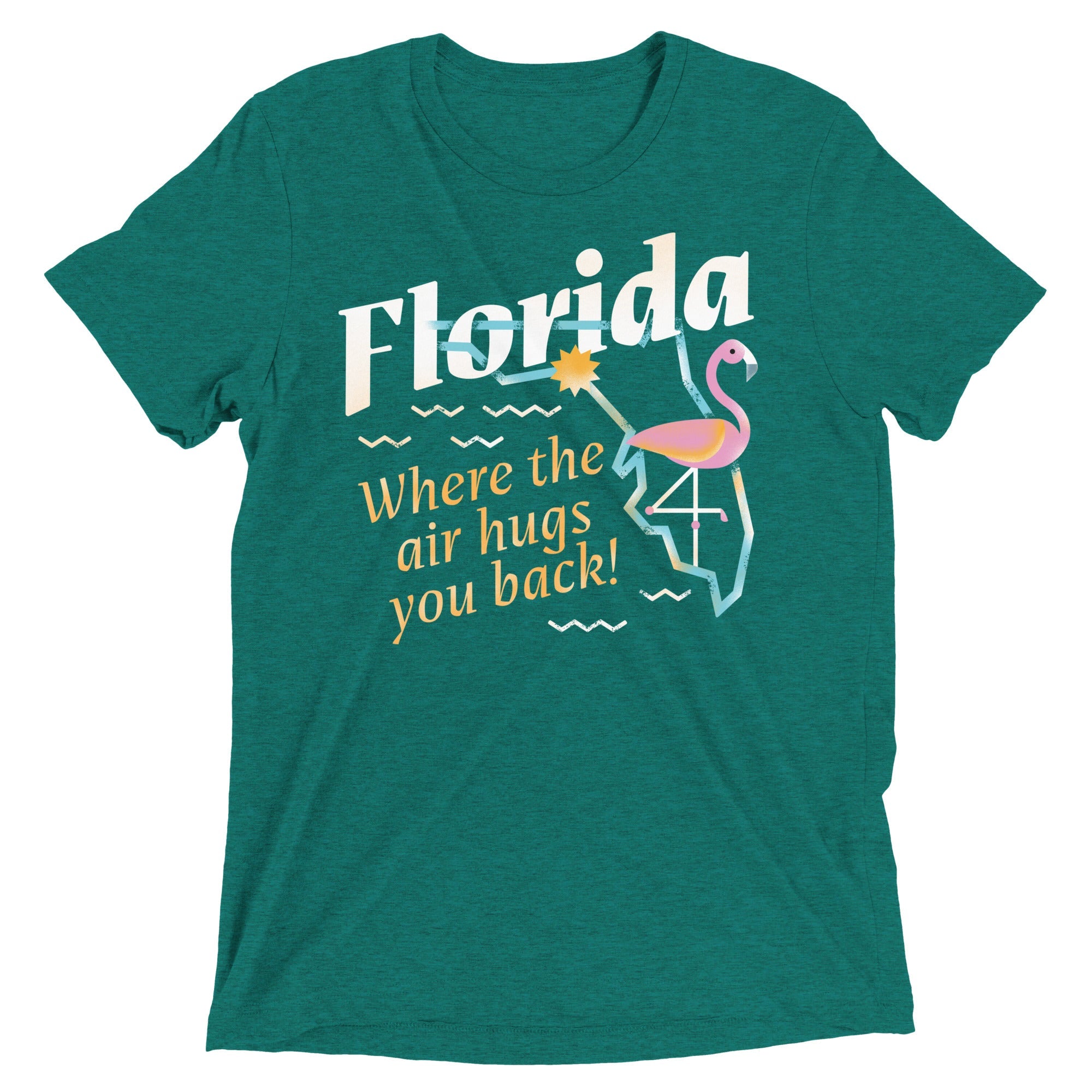 Florida Where The Air Hugs You Back Men's Tri-Blend Tee