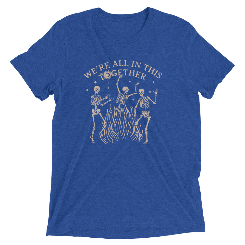 We're All In This Together Men's Tri-Blend Tee Hoodie, Sweatshirt | CoreVibeTees.com (Image 3)
