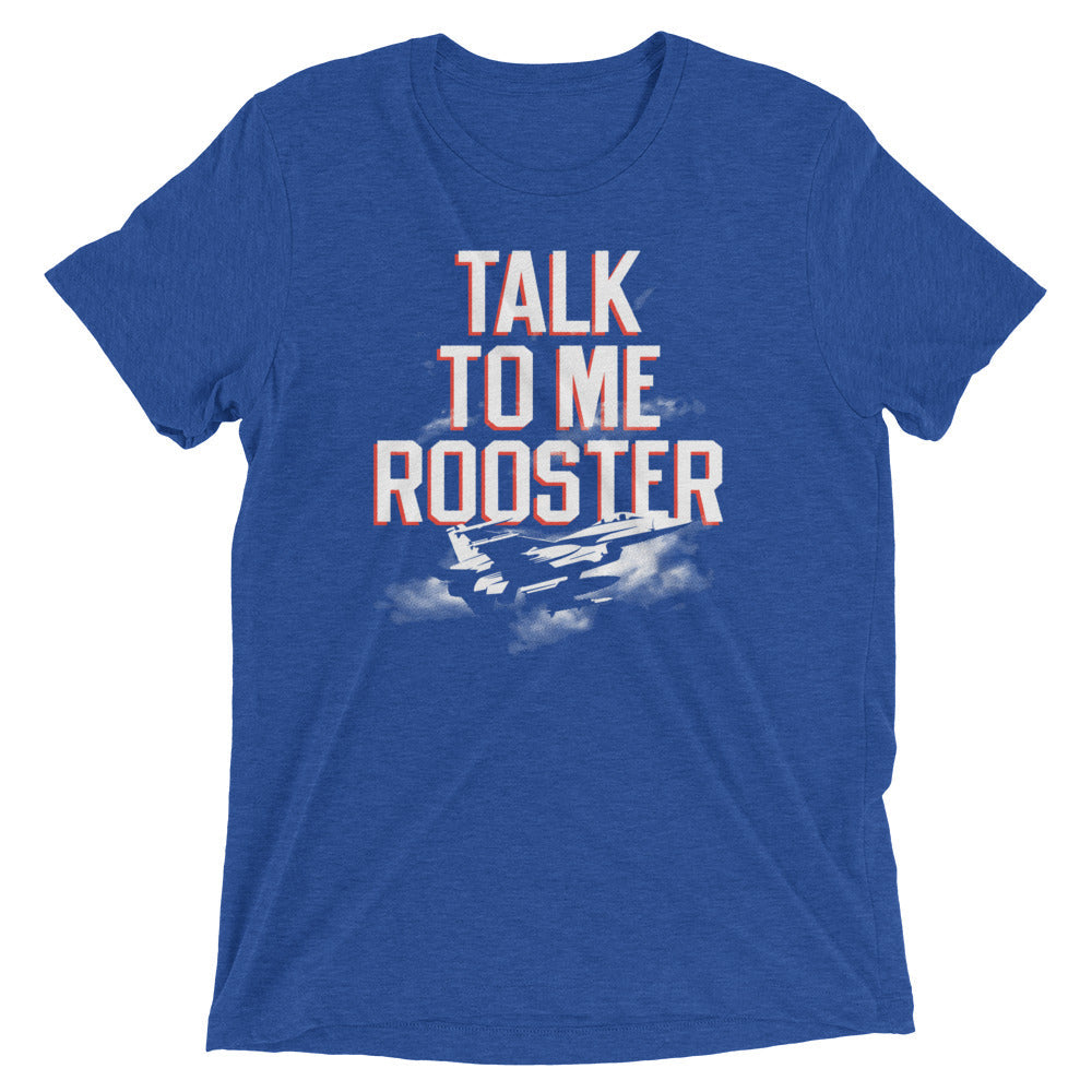 Talk To Me Rooster Men's Tri-Blend Tee Hoodie, Sweatshirt | CoreVibeTees.com (Image 1)