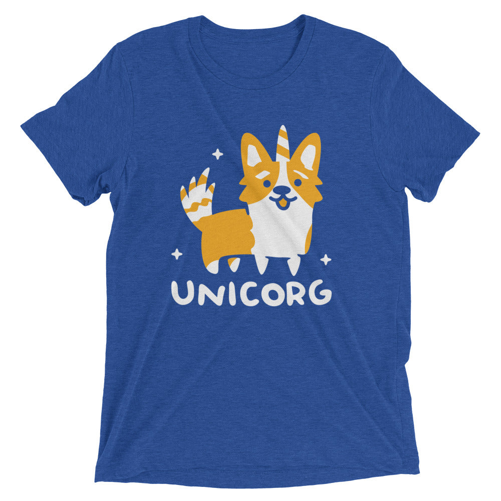 Unicorg Men's Tri-Blend Tee Hoodie, Sweatshirt | CoreVibeTees.com (Image 3)