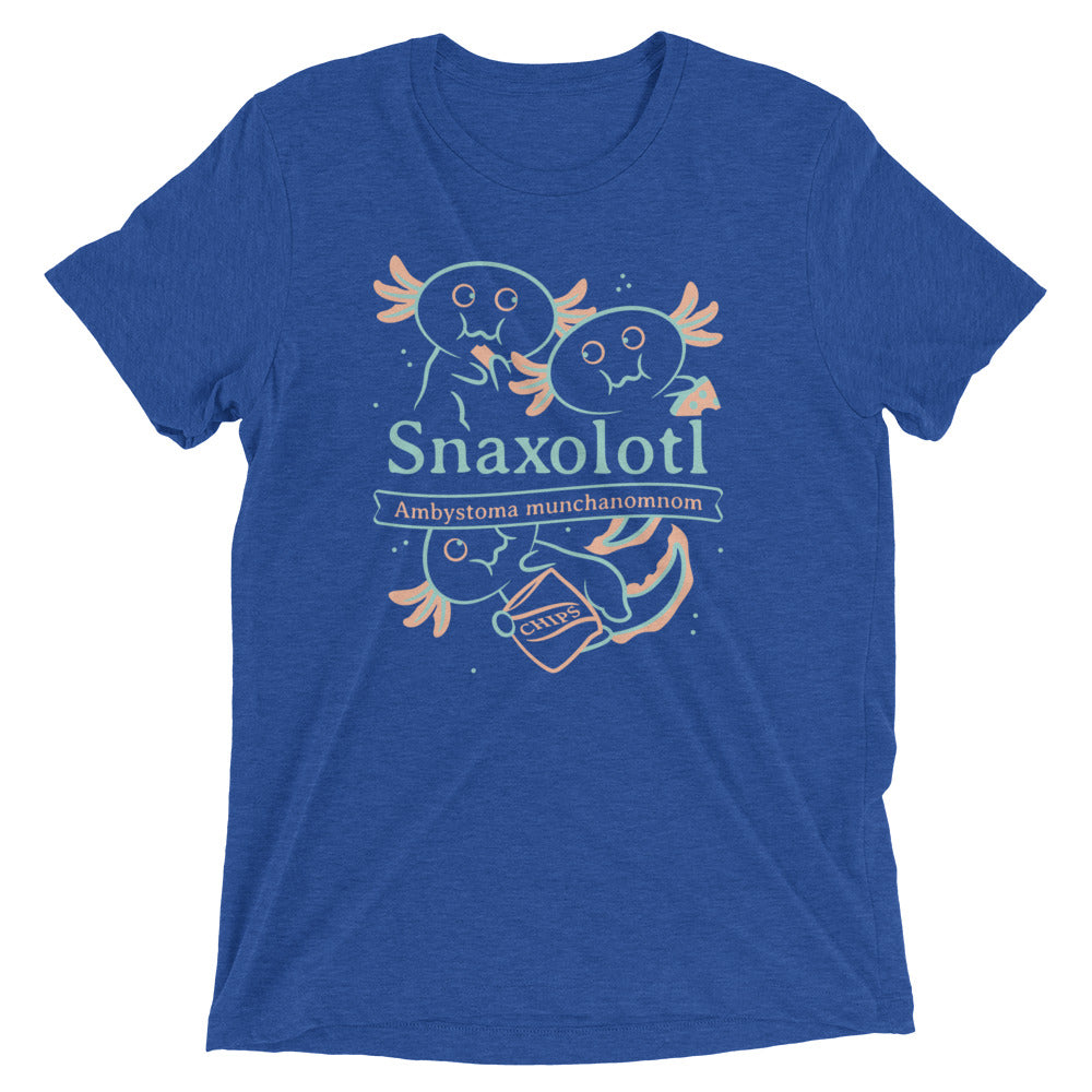 Snaxolotl Men's Tri-Blend Tee Hoodie, Sweatshirt | CoreVibeTees.com (Image 1)