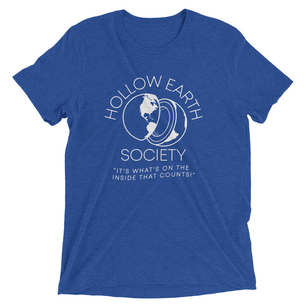 Hollow Earth Society Men's Tri-Blend Tee Hoodie, Sweatshirt | CoreVibeTees.com (Image 3)