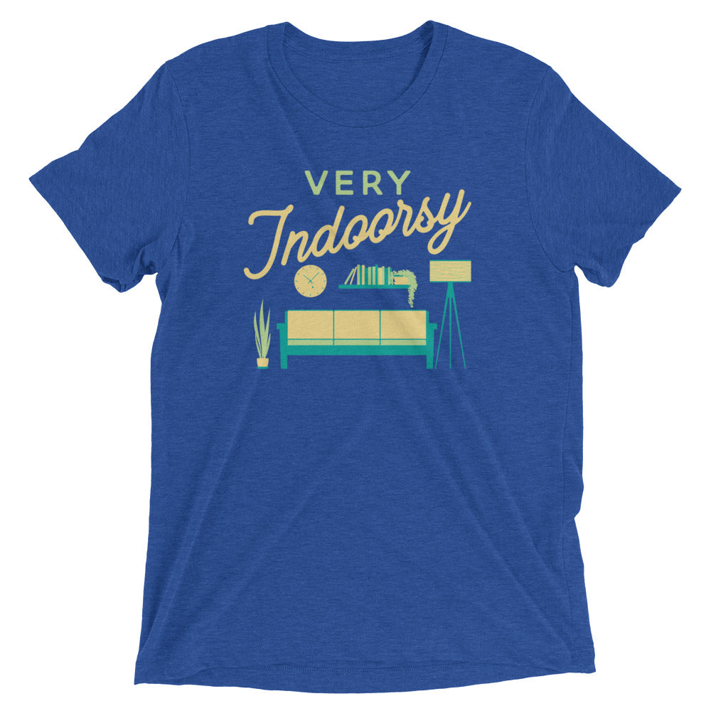 Very Indoorsy Men's Tri-Blend Tee Hoodie, Sweatshirt | CoreVibeTees.com (Image 1)