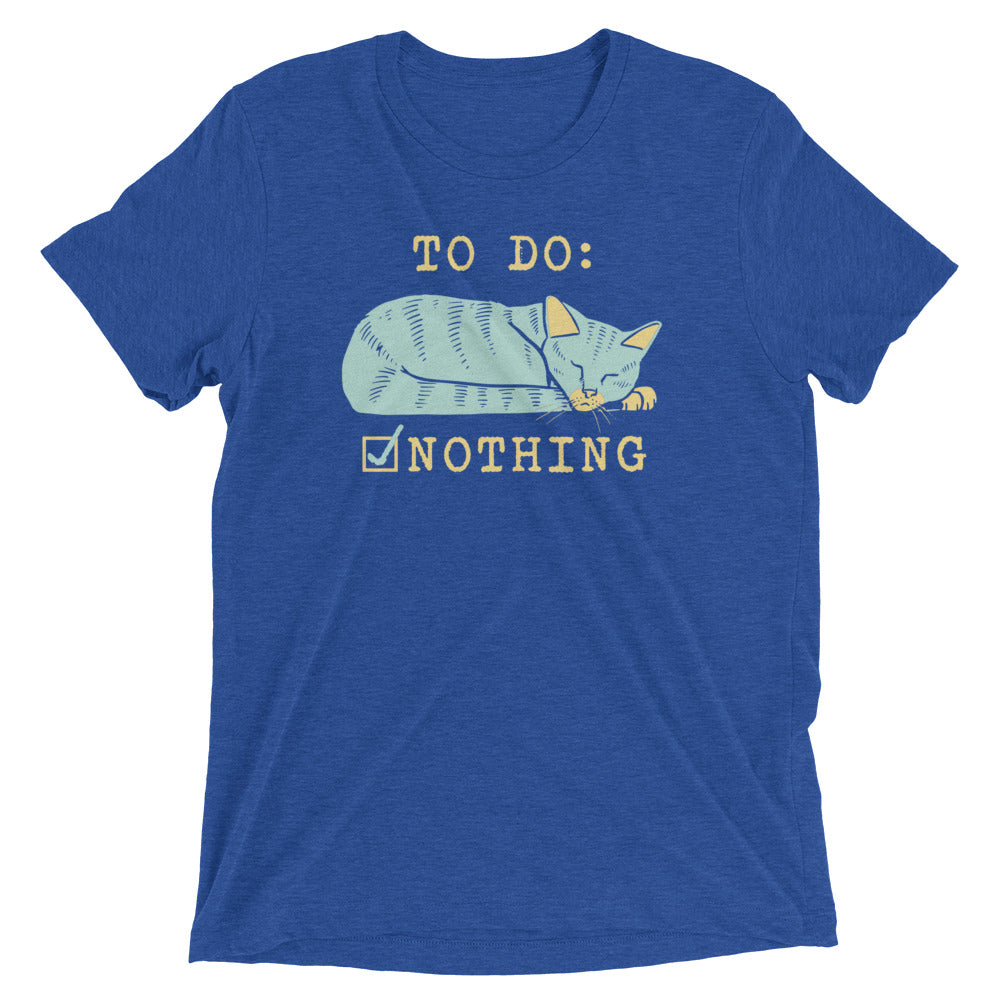 To Do: Nothing Men's Tri-Blend Tee Hoodie, Sweatshirt | CoreVibeTees.com (Image 5)