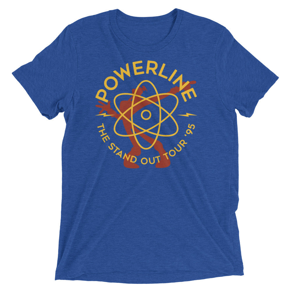Powerline Men's Tri-Blend Tee Hoodie, Sweatshirt | CoreVibeTees.com (Image 4)