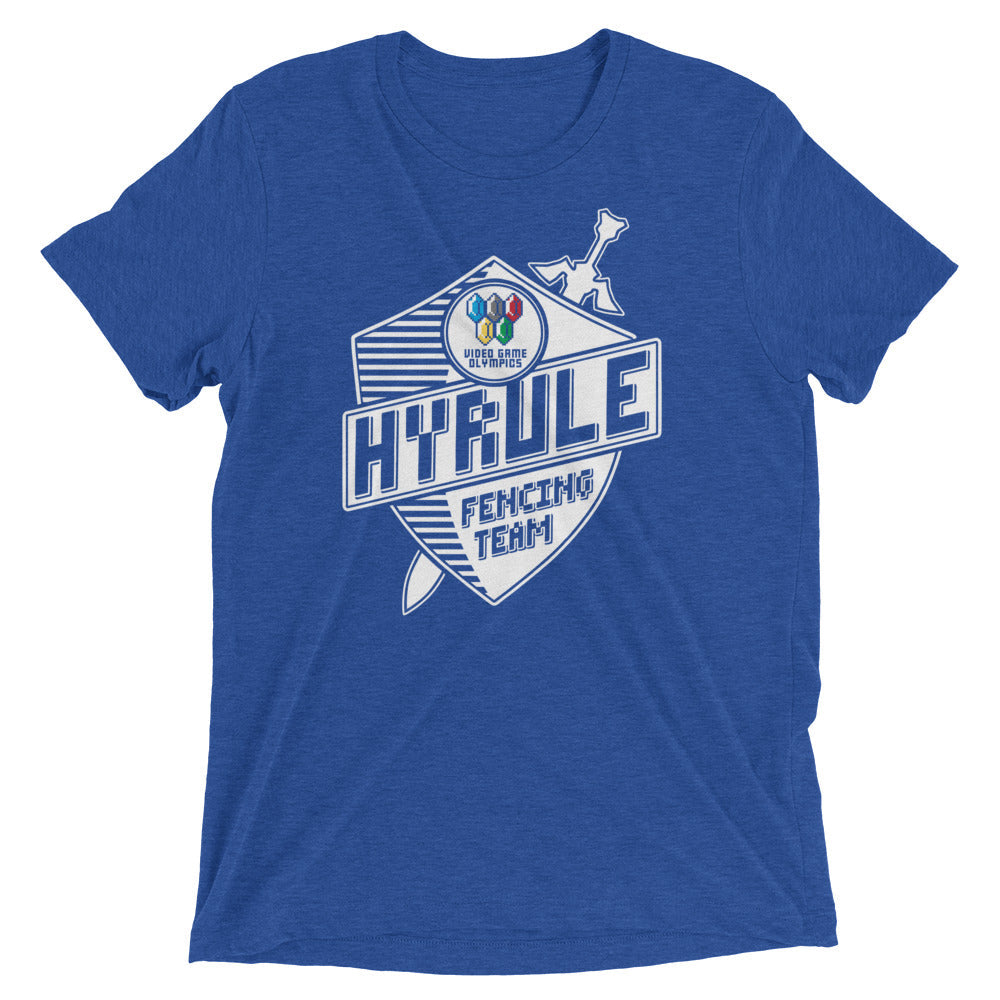 Hyrule Fencing Team Men's Tri-Blend Tee Hoodie, Sweatshirt | CoreVibeTees.com (Image 4)