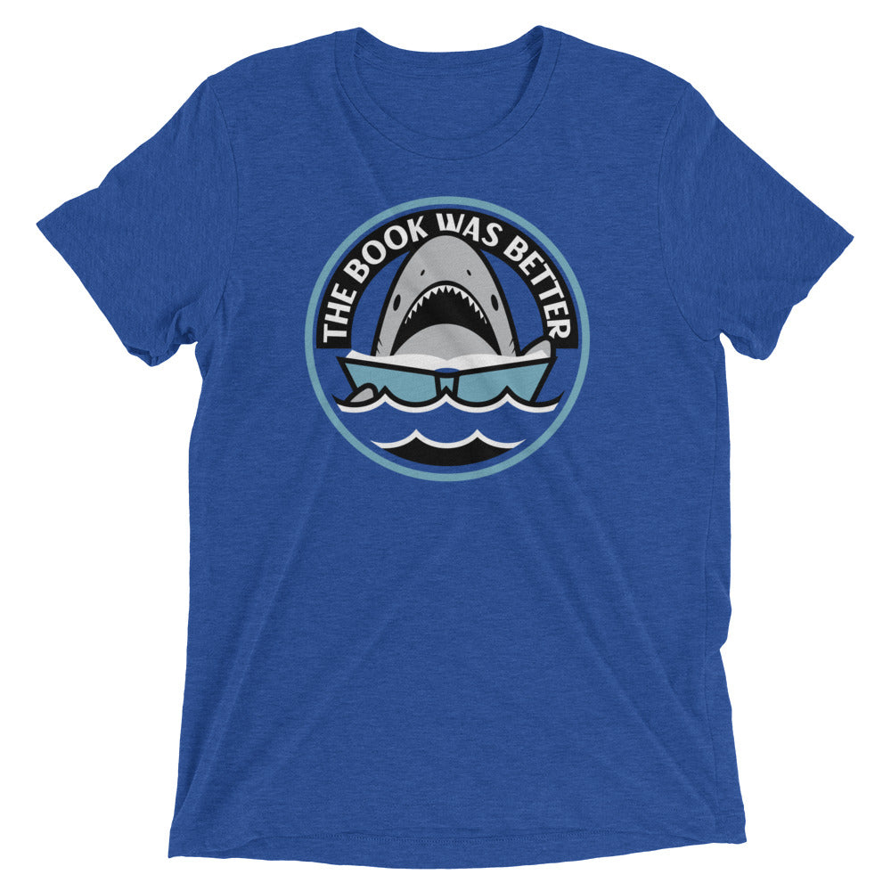 The Book Was Better Men's Tri-Blend Tee Hoodie, Sweatshirt | CoreVibeTees.com (Image 2)