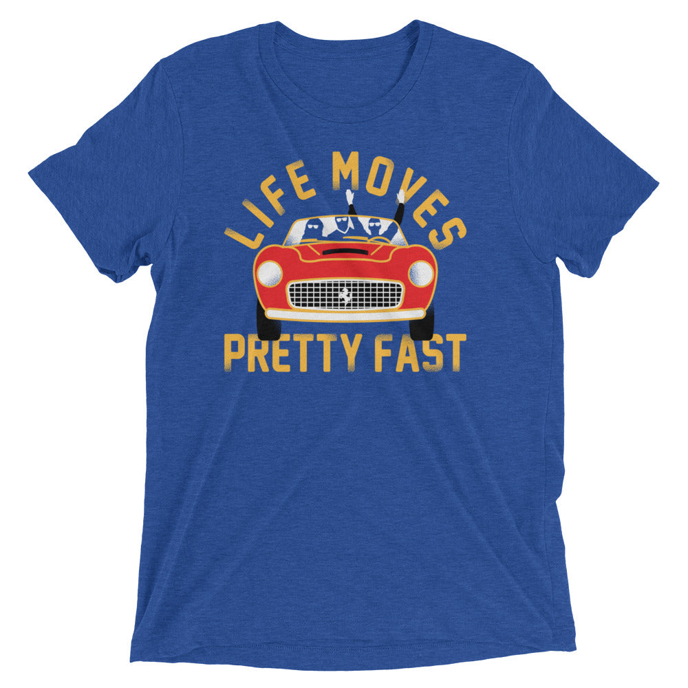 Life Moves Pretty Fast Men's Tri-Blend Tee Hoodie, Sweatshirt | CoreVibeTees.com (Image 2)