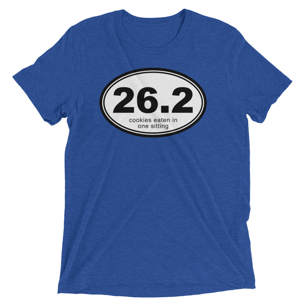 26.2 Cookies Eaten In One Sitting Men's Tri-Blend Tee Hoodie, Sweatshirt | CoreVibeTees.com (Image 2)