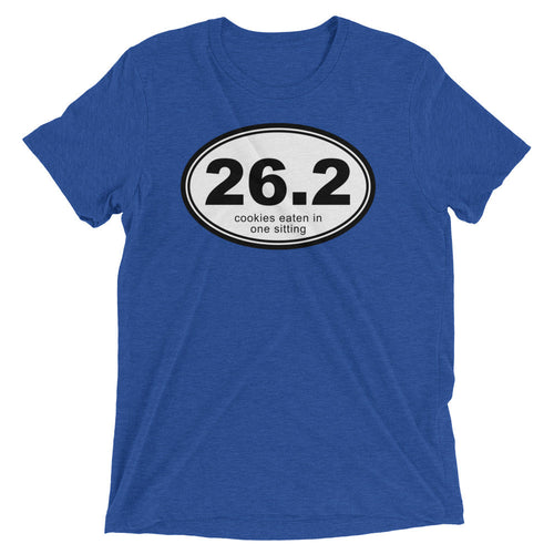 26.2 Cookies Eaten In One Sitting Men's Tri-Blend Tee Hoodie, Sweatshirt | CoreVibeTees.com (Image 2)