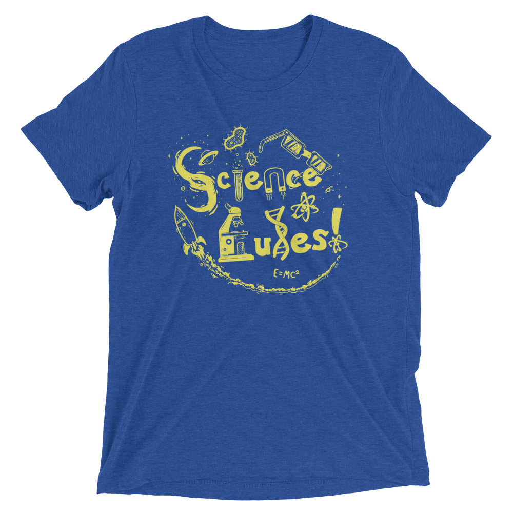 Science Rules! Men's Tri-Blend Tee Hoodie, Sweatshirt | CoreVibeTees.com (Image 4)