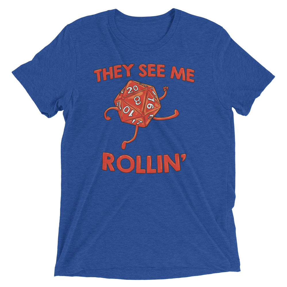 They See Me Rollin' Men's Tri-Blend Tee Hoodie, Sweatshirt | CoreVibeTees.com (Image 1)