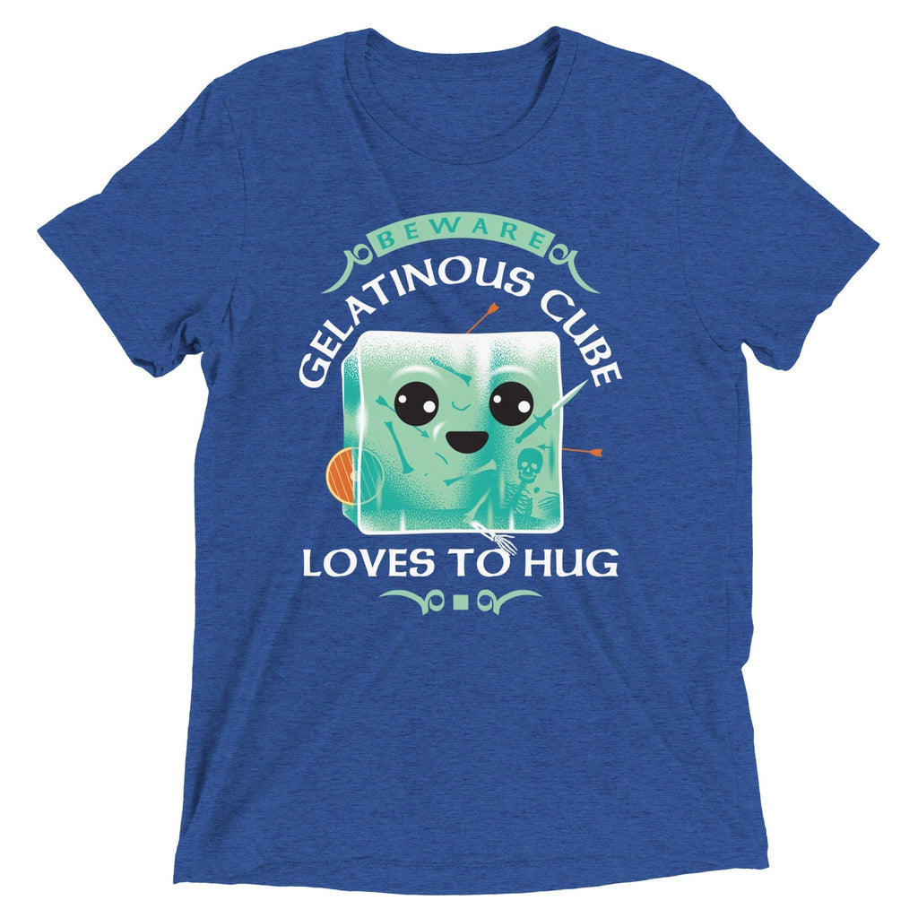 Gelatinous Cube Loves To Hug Men's Tri-Blend Tee Hoodie, Sweatshirt | CoreVibeTees.com (Image 2)