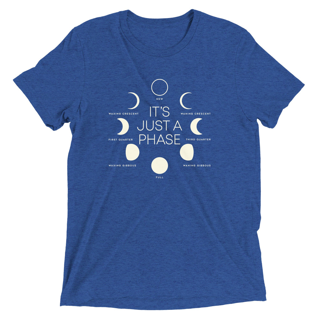 It's Just A Phase Men's Tri-Blend Tee Hoodie, Sweatshirt | CoreVibeTees.com (Image 4)