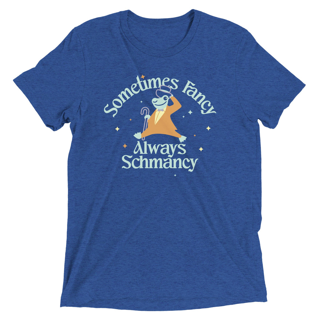 Sometimes Fancy Always Schmancy Men's Tri-Blend Tee Hoodie, Sweatshirt | CoreVibeTees.com (Image 3)