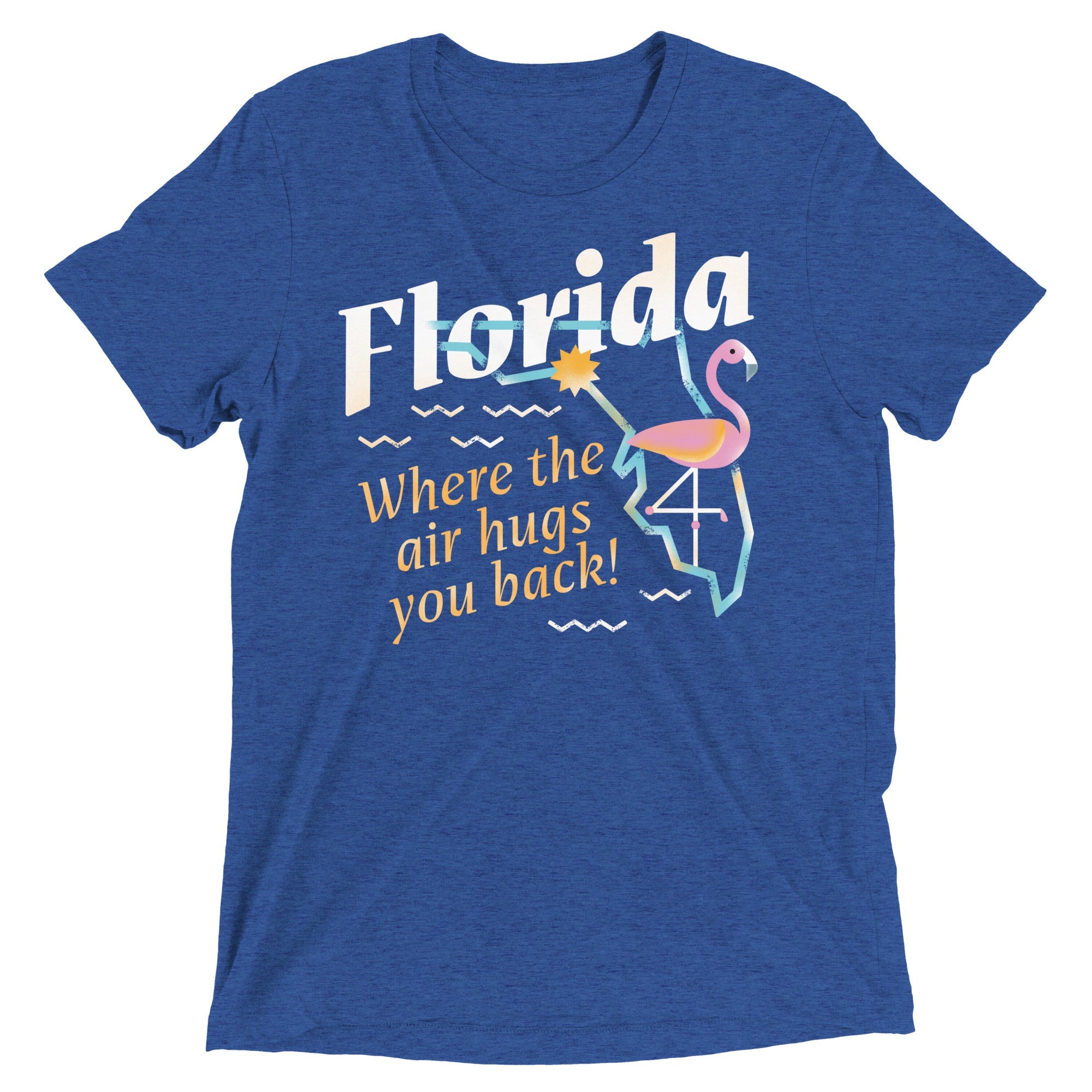 Florida Where The Air Hugs You Back Men's Tri-Blend Tee