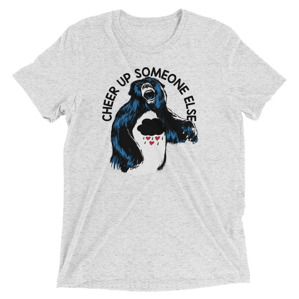 Cheer Up Someone Else Men's Tri-Blend Tee Hoodie, Sweatshirt | CoreVibeTees.com (Image 4)