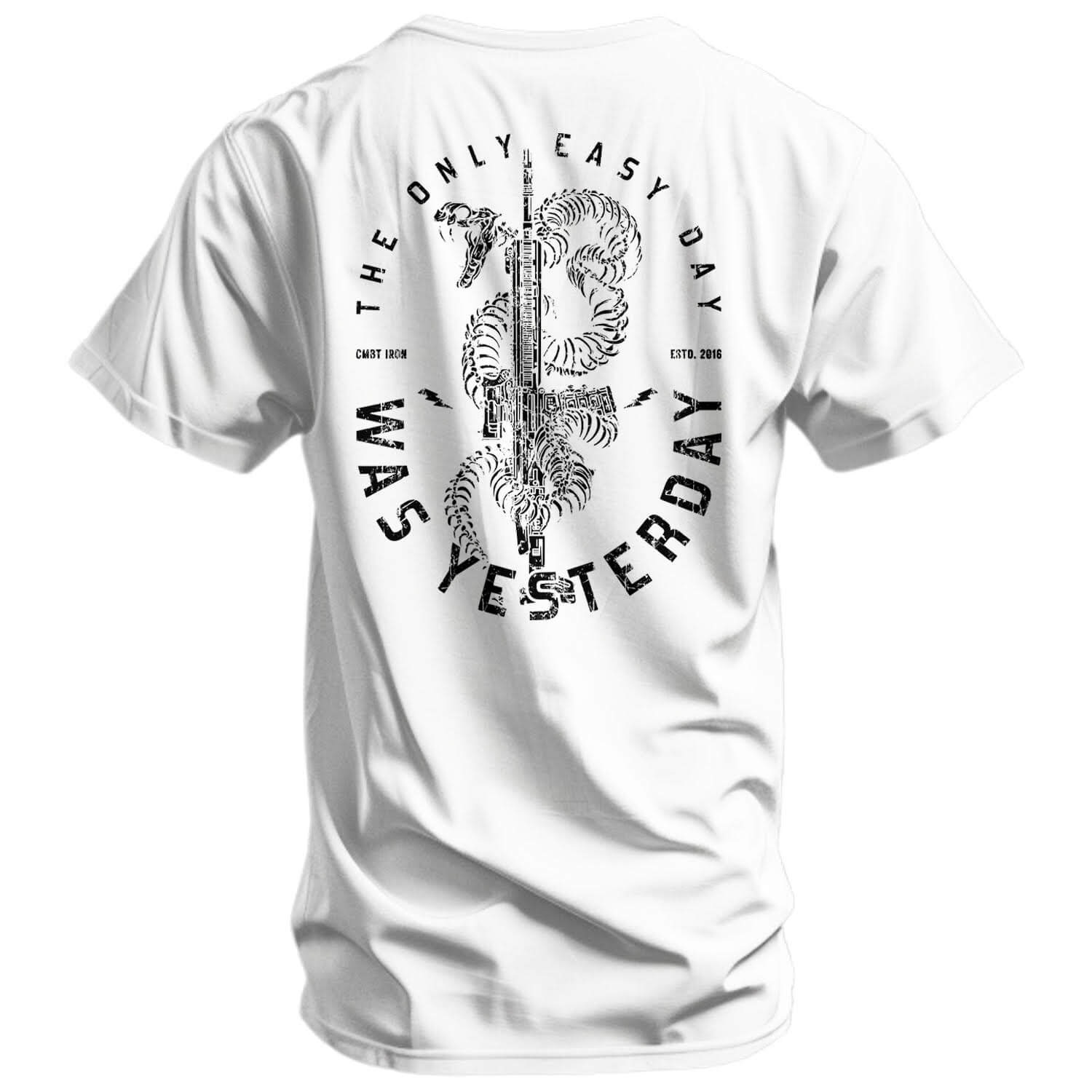 Only Easy Day Was Yesterday Rifle Men's T-Shirt Hoodie, Sweatshirt | CoreVibeTees.com (Image 1)