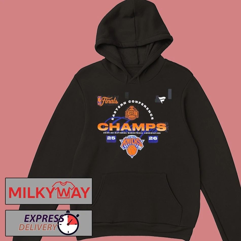 New York Knicks Fanatics 2026 NBA Eastern Conference Champions Roster Two Sided T-Shirt
