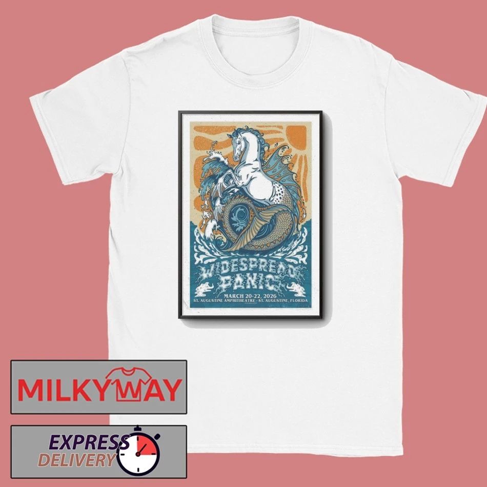 Widespread Panic March 20-22 2026 Saint Augustine, FL Poster shirt