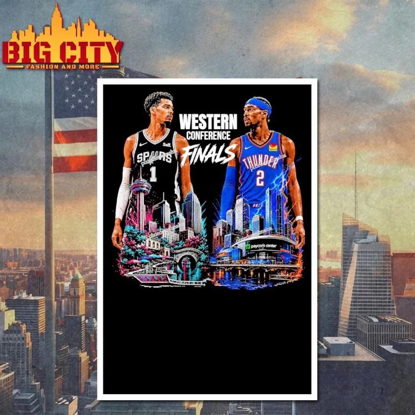 Spurs vs Thunder 2026 NBA Playoffs Conference Finals Shirt