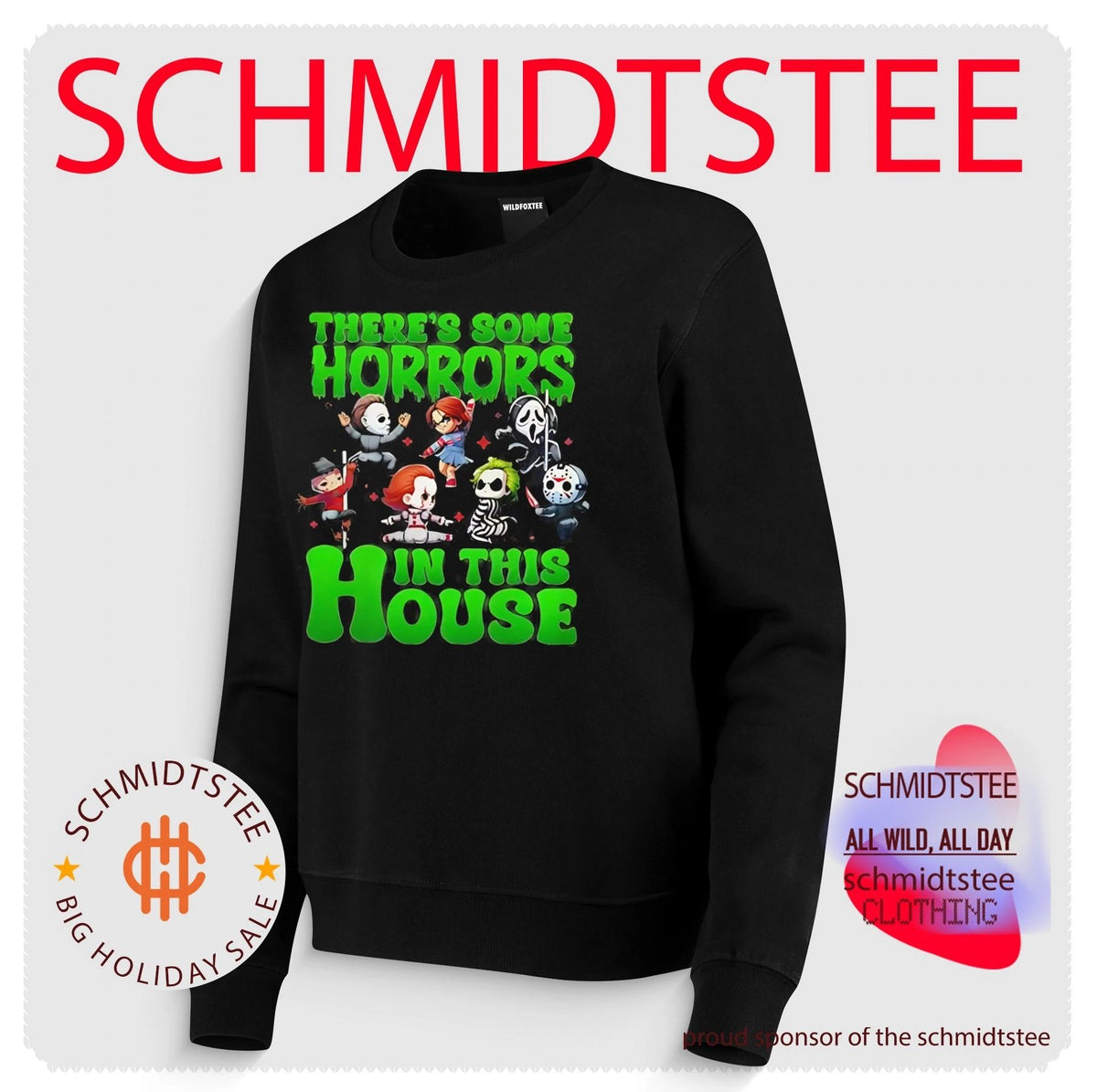 There’s some horrors in this house graphic Halloween shirt