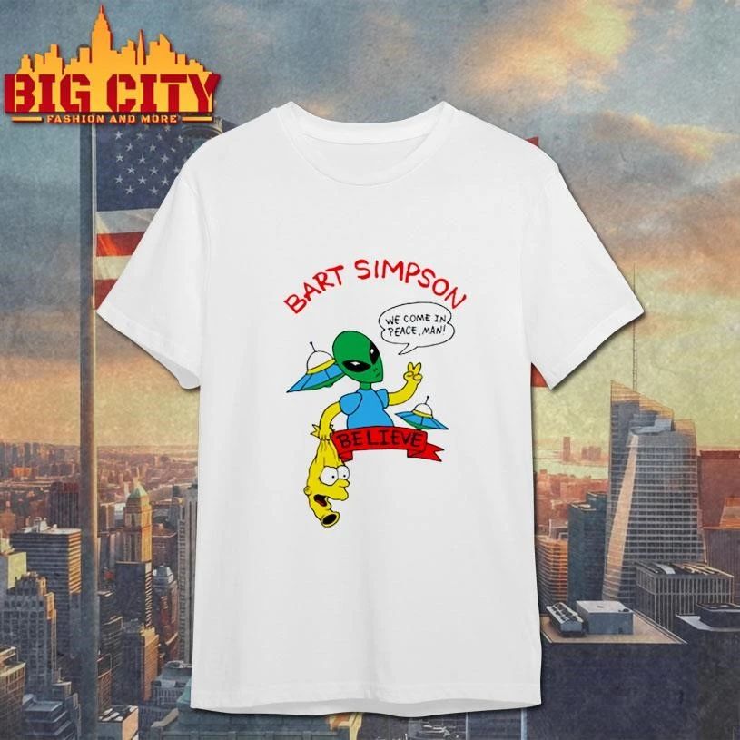 Bart Simpson We Come In Peace, Man Shirt