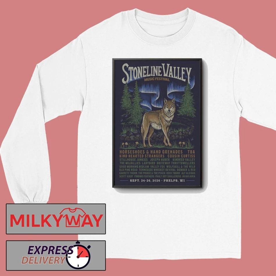 Stoneline Valley Music Festival 9 24-9 26 2026 Phelps Wisconsin Poster shirt