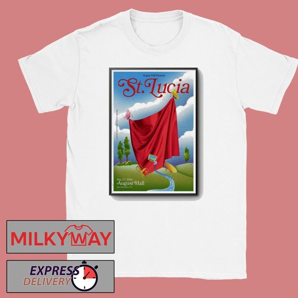 Poster St. Lucia May 17 2026 Tour San Francisco shirt