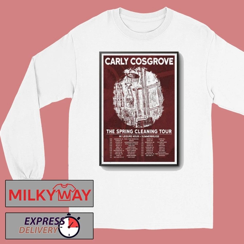 Carly Cosgrove 2026 The Spring Cleaning Tour Poster shirt