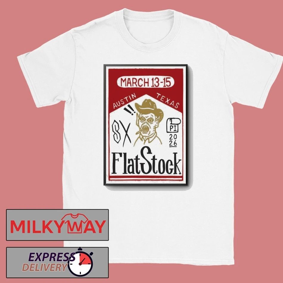 Flatstock Mar 13-15 2026 Poster Austin TX shirt